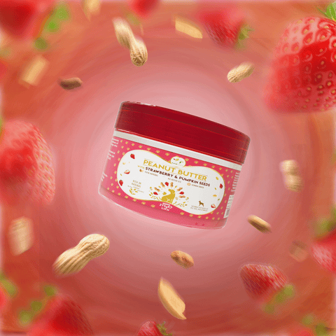 Pawfect - Peanut Butter 100% Natural com Morango & Sementes Abóbora