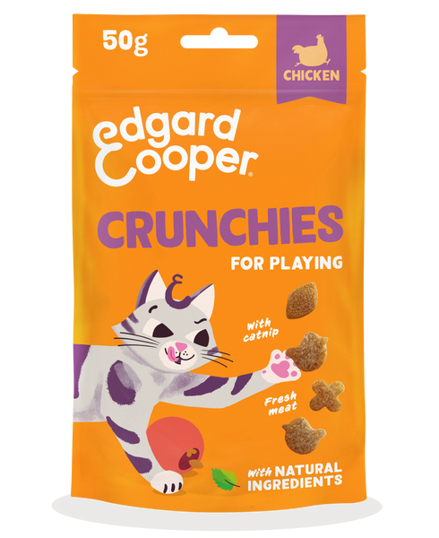 Edgard & Cooper - Treats Crunchies - Bolachinhas Frango para gatos 🐓