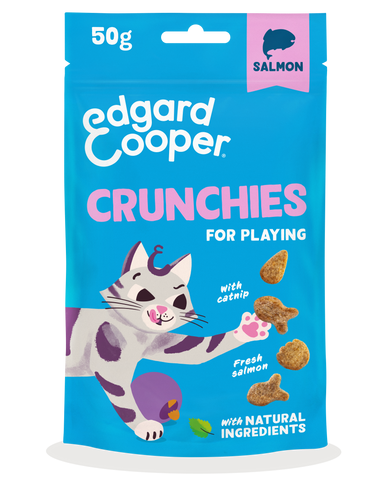 Edgard & Cooper - Treats Crunchies - Bolachinhas Salmão para gatos 🐟