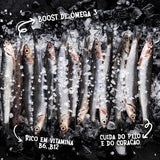 Topping / Alimento / Snack Canumi 100% Natural - Lombos Sardinha (O super peixe, muito rico em Ómega 3)