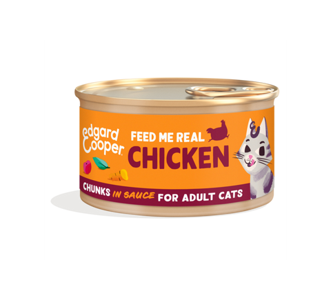 Edgard & Cooper - Bocadinhos Frango do campo em molho delicioso para gatos Adultos