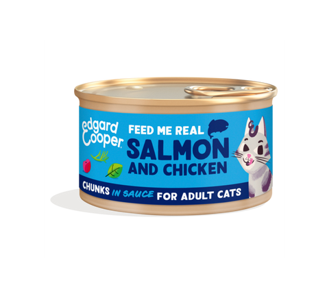 Edgard & Cooper - Bocadinhos de Salmão em molho para gatos Adultos