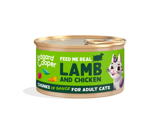 Edgard & Cooper - Bocadinhos Cordeiro de pasto em molho delicioso para gatos Adultos