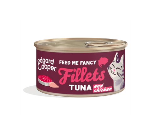 Edgard & Cooper - Fillets Atum e Frango em caldo nutritivo para gatos