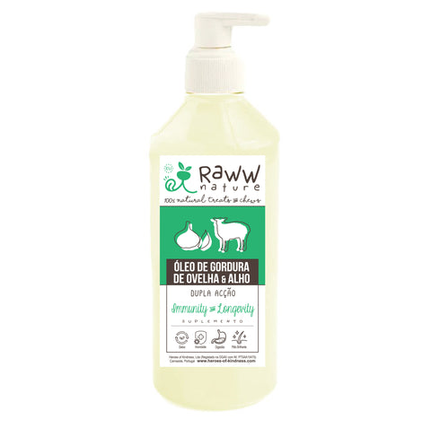 Suplemento Nutricional - Óleo Gordura Ovelha & Alho (Forever Dog: Immunity, Longevity & Dewormer)