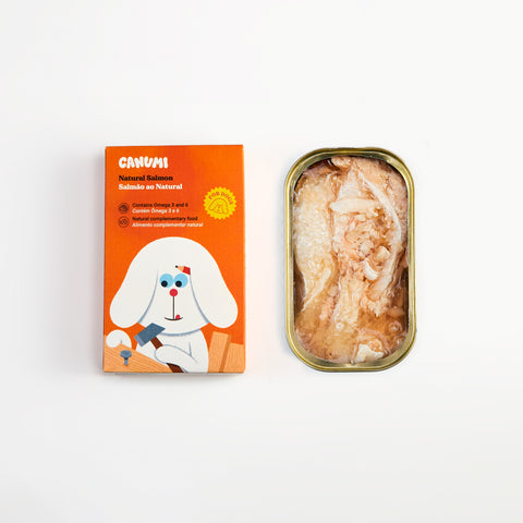 Topping / Alimento / Snack Canumi 100% Natural - Lombos Salmão Selvagem da Noruega