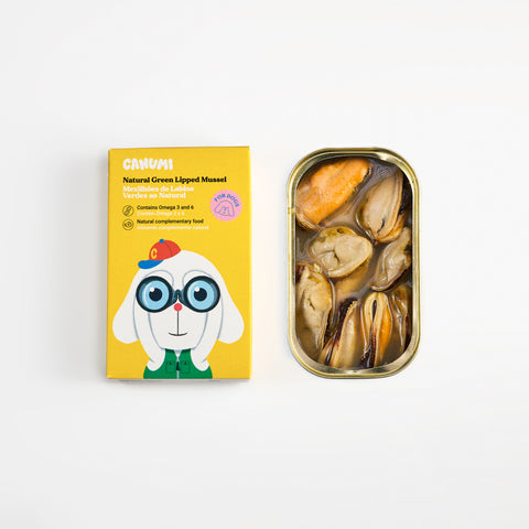 Topping / Alimento / Snack Canumi 100% Natural - Mexilhões Lábios Verdes Islândia (Superfood: para articulações e ossos fortes, alivio dores)