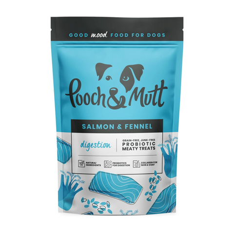 Bites Probióticos Health & Digestion Salmão, funcho e Algas Marinhas Ascophyllum Nodosum (Anti-Gases, Anti-Diarreia, Anti-Cólicas, Auxilia digestão suave) Ricos em Colagénio