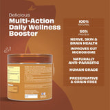 Pawfect - Delicioso Food Topping NUTTERLY VITAL Peanut Butter Powder | All Natural | Enriched with Brewer's Yeast, Banana, Papaya & Blue Spirulina | Anti Parasitic | Improves Gut Microbiome, Skin, Nerve & Brain Health (250g)