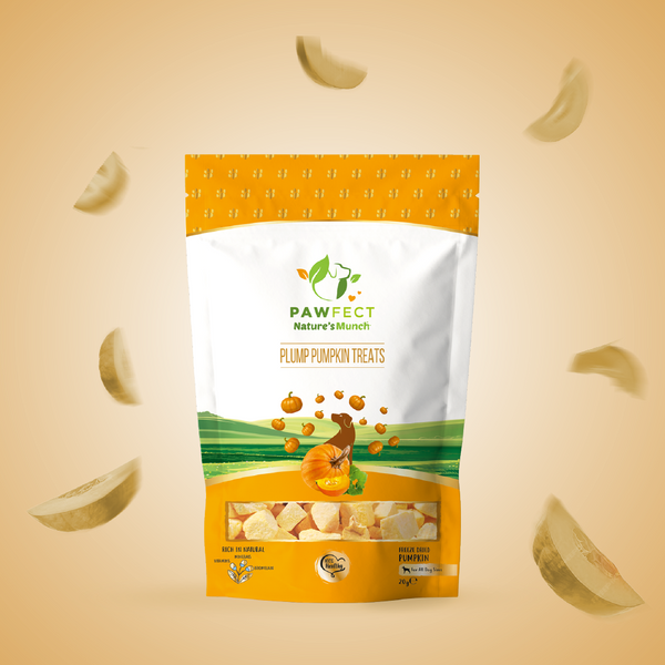 🎃Pawfect - Snacks FRESH FREEZE DRIED Plump Pumpkin (Anti-Worm Booster)