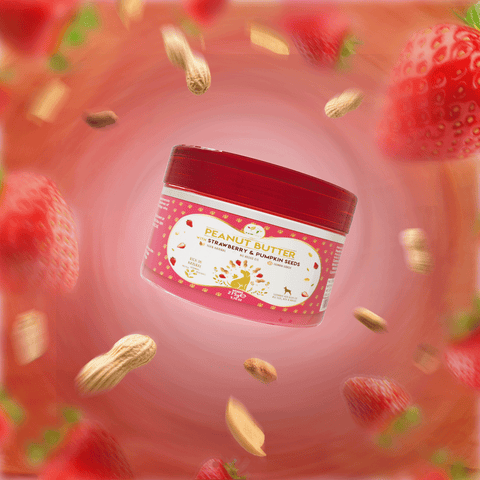 Pawfect - Peanut Butter 100% Natural com Morango & Sementes Abóbora