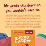 Edgard & Cooper - Estufado GALINHA com cenouras, ervilhas e tomilho em molho delicioso para cão (contém prebióticos, protetores articulares, fibra suave e óleo salmão)