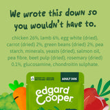 Edgard & Cooper - Estufado BORREGO com feijão verde, cenouras e alecrim em molho delicioso para cão (contém prebióticos, protetores articulares, fibra suave e óleo salmão)
