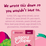 Edgard & Cooper - Estufado PERU com cenoura, ervilhas e sálvia em molho delicioso para cão (contém prebióticos, protetores articulares, fibra suave e óleo salmão)