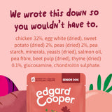 Edgard & Cooper - Estufado GALINHA com batata doce, ervilhas e tomilho em molho delicioso para cães SENIORES (contém prebióticos, protetores articulares, fibra suave e óleo salmão)