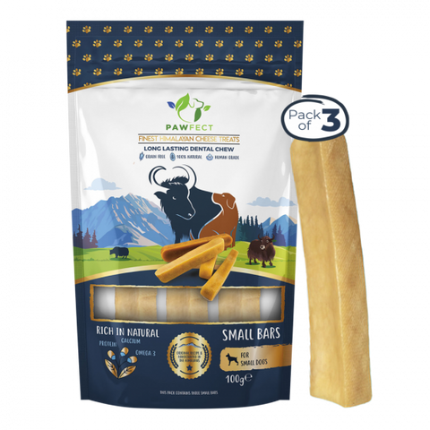 🧀Pawfect - Barras Queijo Himalaias Originais Small 3 UNID. (100g)