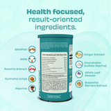 Pawfect - WILD VIGOR - Move Max Bites | Hip & Joint Supplement for Dogs | Mobility | All Natural | Grain Free | Enriched with Chondroitin, Glucosamine HCL & Rosehip extracts + coconut & krill