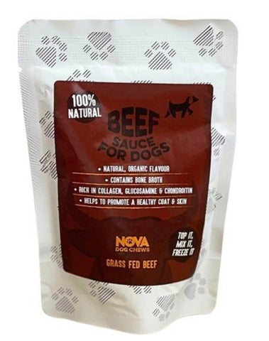 Nova Pet Health - Molho Vaca Colagénio (com caldo ossos) (Beef Collagen Sauce (with bone broth)🐂 Premium All Natural for dog’s health - High in Collagen and Protein Supports Joint & Digestion, Hydration & enhance Gut Health – Grass Fed - 100ml