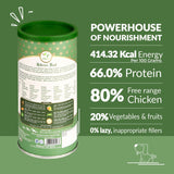Pawfect - Snacks FRESH FREEZE DRIED - Chicken & Greens (80% Chicken, 20% Veggies & Fruits)