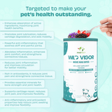 Pawfect - WILD VIGOR - Move Max Bites | Hip & Joint Supplement for Dogs | Mobility | All Natural | Grain Free | Enriched with Chondroitin, Glucosamine HCL & Rosehip extracts + coconut & krill
