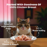 Pawfect - Snacks FRESH FREEZE DRIED Chicken Breast Treats for Cats | Low Fat for Weight Control & Muscle Care | 100% Natural | Grain-Free | Hypoallergenic