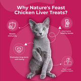 Pawfect - Snacks FRESH FREEZE DRIED Chicken Liver Treats for Cats | Nutrient-Rich for Vitality & Immunity | 100% Natural | Grain-Free | High Protein
