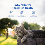 Pawfect - Snacks FRESH FREEZE DRIED Fish Meat Treats for Cats | Omega-3 Rich for Shiny Coat & Joint Care | 100% Natural | Grain-Free | Hypoallergenic