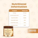 Pawfect - NUTTERLY VITAL Peanut Butter Powder | Daily Topper for Dogs | All Natural | Enriched with Brewer's Yeast, Banana, Papaya & Blue Spirulina | Anti Parasitic | Improves Gut Microbiome, Skin, Nerve & Brain Health (250g)