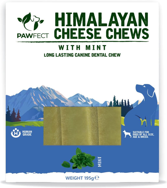 🧀 Pawfect - Barras Queijo Himalaias com Menta 🍃 - Multipack 3 UNID.