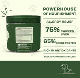 Pawfect - Delicioso Food Topping FUR-FUEL Chicken Liver Powder | 100% Natural | Enriched with Bromelain, Banana, Broccoli, Spinach, Strawberries, Yellow Pepper & Quercetin | Anti-Inflammatory | Antioxidant Support | Alergy Relief | Immunity(150g)