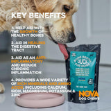 Nova Pet Health - Fish Bone Broth for dogs (Caldo Espinhas Peixe)🐠 Premium 100% Natural for dog’s health - High in collagen and protein Supports Joint & Digestion, Hydration & enhance Gut Health – 230ml
