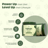 Pawfect - Delicioso Food Topping FUR-FUEL Chicken Liver Powder | 100% Natural | Enriched with Bromelain, Banana, Broccoli, Spinach, Strawberries, Yellow Pepper & Quercetin | Anti-Inflammatory | Antioxidant Support | Alergy Relief | Immunity(150g)