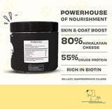 Pawfect - CHEESE-UP Cottage Cheese Powder | Daily Topper for Dogs| Blend for Skin & Coat Boost| 100% Natural | Enriched with Coconut, Biotin, Sunflower & Flaxseed Oil| Rich in Protein, Vitamins & Minerals (220g)