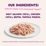 Edgard & Cooper - Fillets Salmon & Chicken (filetes Salmão e frango em caldo nutritivo)