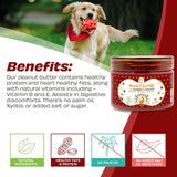 Pawfect - Peanut Butter 100% Natural with Cranberries & Cinnamon (Blend Superfoods) Fonte de Vitaminas e Óleos essenciaIs