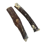 Palitos Gullets Vaca (Carne Esófago) recheados Gordura Ovelha (Favorece articulações, pelo, & digestão suave)