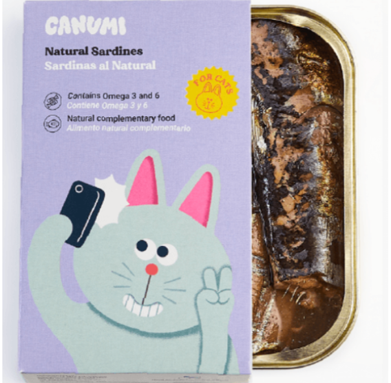 Canumi natural Sardinhas em molho natural para gato 115g