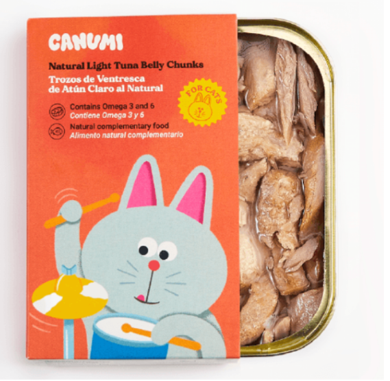 Canumi natural Chunck Barriga atum (Ventresca) para gato 120g