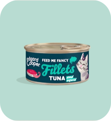 Edgard & Cooper - Fillets Tuna & squid (filetes Atum e lulas em caldo nutritivo)