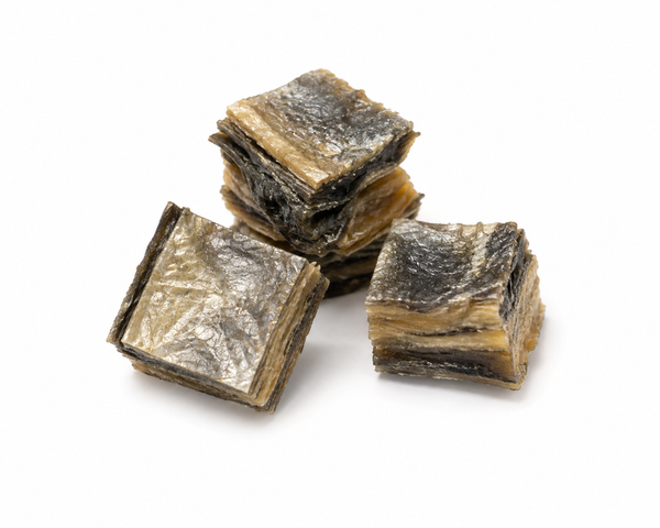 Cubos PELE SALMÃO Ómega Plus  🐠 Puro Ómega 3: 3,4% e Vit. D. Delicia como Topper (Colocar sobre a refeição como Óleo de Salmão natural)