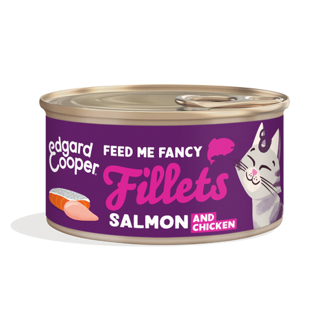 Edgard & Cooper - Fillets Salmon & Chicken (filetes Salmão e frango em caldo nutritivo)