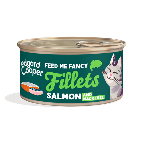 Edgard & Cooper - Fillets Salmon & Mackerel (filetes Salmão e Cavala em caldo nutritivo)
