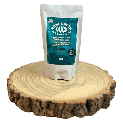 Nova Pet Health - Duck Bone Broth for dogs (Caldo de ossos Pato)🦆 Premium 100% Natural for dog’s health - High in collagen and protein Supports Joint & Digestion, Hydration & enhance Gut Health – 230ml