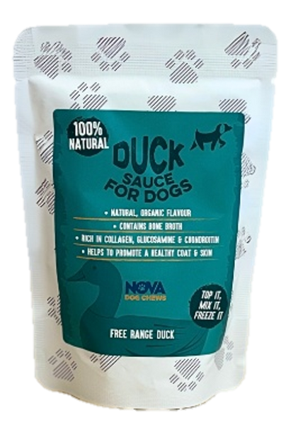 Nova Pet Health - Molho Pato Colagénio (com caldo ossos) (Duck Collagen Sauce (with bone broth)🐂 Premium All Natural for dog’s health - High in Collagen and Protein Supports Joint & Digestion, Hydration & enhance Gut Health – Free Run - 100ml