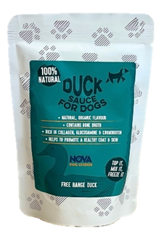 Nova Pet Health - Molho Pato Colagénio (com caldo ossos) (Duck Collagen Sauce (with bone broth)🐂 Premium All Natural for dog’s health - High in Collagen and Protein Supports Joint & Digestion, Hydration & enhance Gut Health – Free Run - 100ml