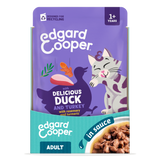 Edgard & Cooper - Saquetas Comida húmida de PATO & PERU em molho para gato