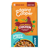 Edgard & Cooper - Estufado GALINHA com cenoura, ervilhas e tomilho em molho delicioso para cães (contém prebióticos, protetores articulares, fibra suave e óleo salmão)