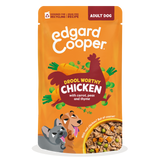 Edgard & Cooper - Estufado GALINHA com cenoura, ervilhas e tomilho em molho delicioso para cães (contém prebióticos, protetores articulares, fibra suave e óleo salmão)