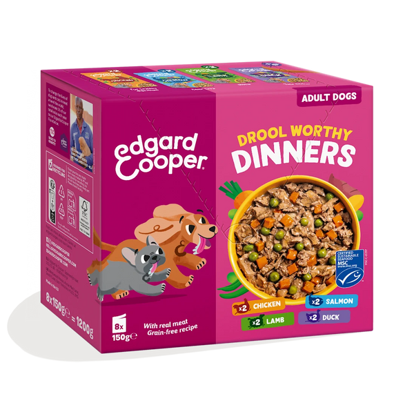 Edgard & Cooper - Multipack Estufado para cães (8* 150g) (Poupa)