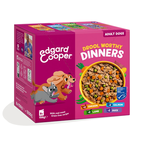 Edgard & Cooper - Multipack Estufado para cães (8* 150g) (Poupa)